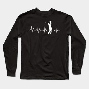 Heartbeat Golf T-shirt Long Sleeve T-Shirt
